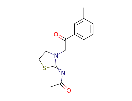 N-{3-[2-(3-Methylphenyl)-2-oxoethyl]-1,3-thiazolidin-2-ylidene}acetamide