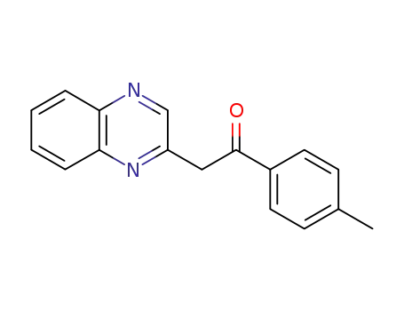 Molecular Structure of 73100-61-5 (Ethanone, 1-(4-methylphenyl)-2-(2-quinoxalinyl)-)