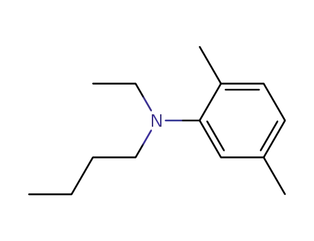 Molecular Structure of 87282-13-1 (Butyl-(2,5-dimethyl-phenyl)-ethyl-amine)