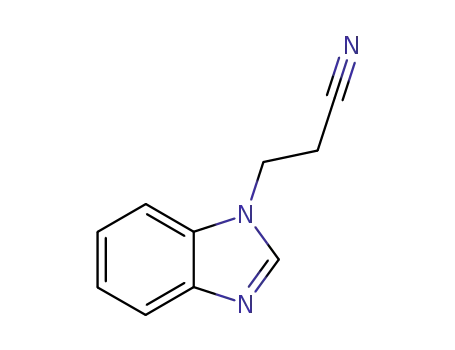 Molecular Structure of 4414-84-0 (3-(1H-Benzimidazol-1-yl)propanenitrile)
