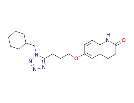 Molecular Structure of 73963-71-0 (6-[3-(1-Cyclohexylmethyltetrazol-5-yl)propoxy]-3,4-dihydrocarbostyril)