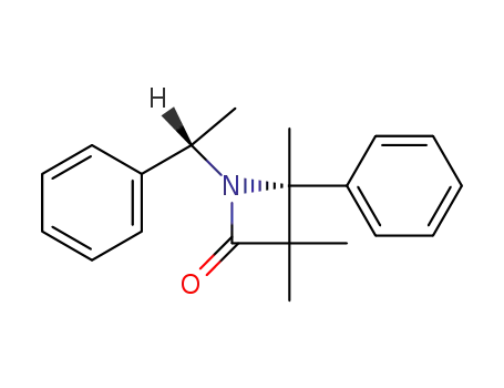 N-((S)-α-Phenylethyl)-3,3,4-trimethyl-4(R)-phenylazetidin-2-one