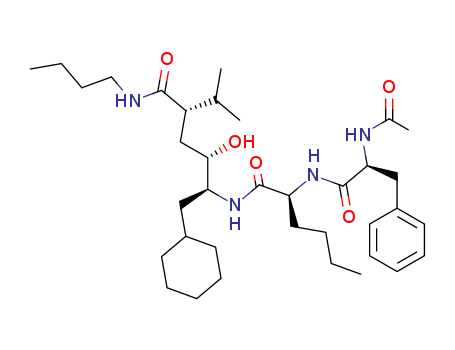 N-acetylphenylalanyl-N-(4-((butylamino)carbonyl)-1-(cyclohexylmethyl)-2-hydroxy-5-methylhexyl)norleucinamide