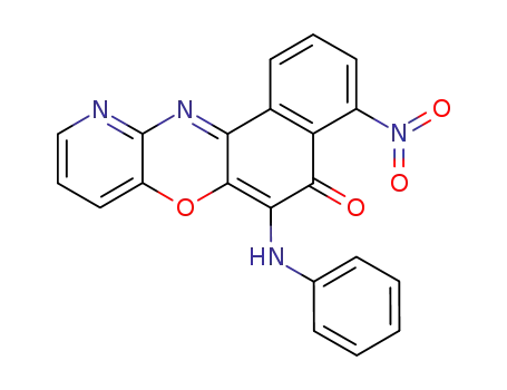 6-Anilino-11-aza-4-nitro-5H-benzo<6,5-a>phenoxazin-5-one
