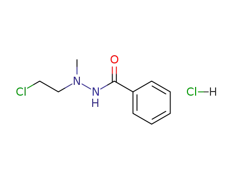 Molecular Structure of 10496-05-6 (Benzoicacid, 2-(2-chloroethyl)-2-methylhydrazide, hydrochloride (1:1))