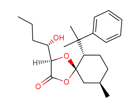 (3R,5S,6S,9R)-3-((S)-1-Hydroxy-butyl)-9-methyl-6-(1-methyl-1-phenyl-ethyl)-1,4-dioxa-spiro[4.5]decan-2-one