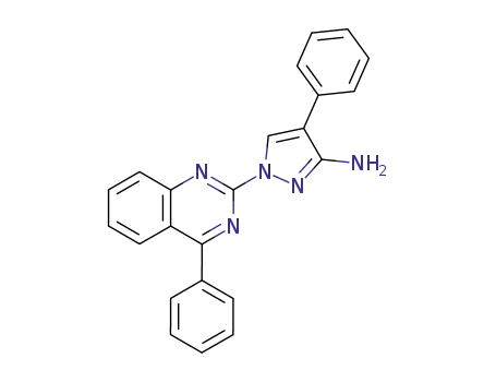 Molecular Structure of 100672-21-7 (4-Phenyl-1-(4-phenyl-quinazolin-2-yl)-1H-pyrazol-3-ylamine)
