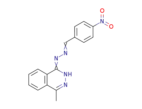 Molecular Structure of 84257-73-8 (Benzaldehyde, 4-nitro-, (4-methyl-1-phthalazinyl)hydrazone)