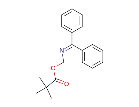 Propanoic acid, 2,2-dimethyl-, [(diphenylmethylene)amino]methyl ester