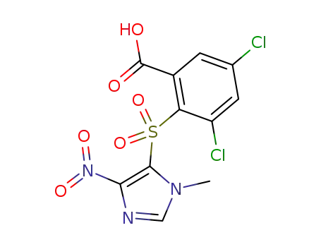2,4-dichloro-6-carboxyphenyl 1-methyl-4-nitro-5-imidazolyl sulfone