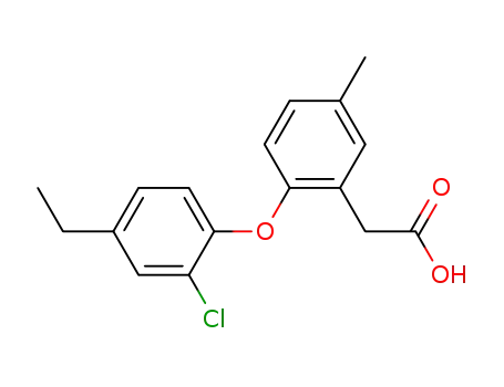 2-(2-クロロ-4-エチルフェノキシ)-5-メチルベンゼン酢酸