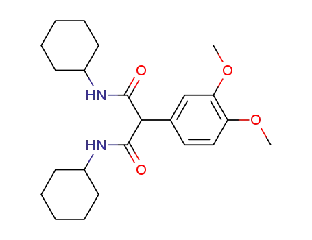 N,N'-Dicyclohexyl-2-(3,4-dimethoxy-phenyl)-malonamide