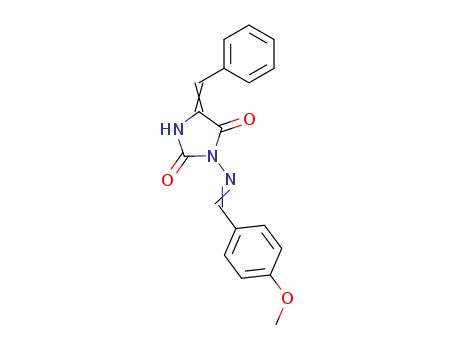 3-{[1-(4-Methoxy-phenyl)-meth-(E)-ylidene]-amino}-5-[1-phenyl-meth-(Z)-ylidene]-imidazolidine-2,4-dione