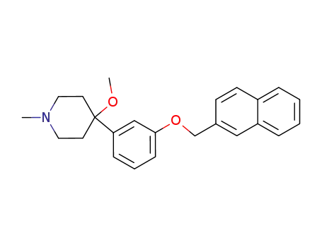 Piperidine, 4-methoxy-1-methyl-4-[3-(2-naphthalenylmethoxy)phenyl]-,
hydrochloride