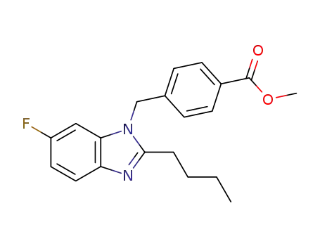 methyl 4-[(2-butyl-6-fluoro-1H-benzimidazol-1-yl)methyl]benzoate