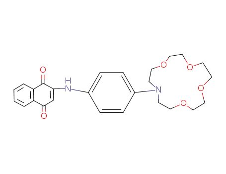 2-<4-(4,7,10,13-Tetraoxa-1-azacyclopentadecyl)phenylamino>-1,4-naphthochinon