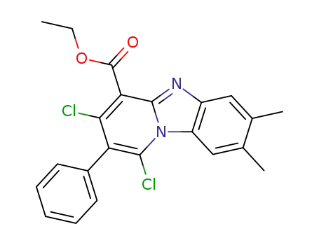 1,3-Dichloro-7,8-dimethyl-2-phenyl-benzo[4,5]imidazo[1,2-a]pyridine-4-carboxylic acid ethyl ester