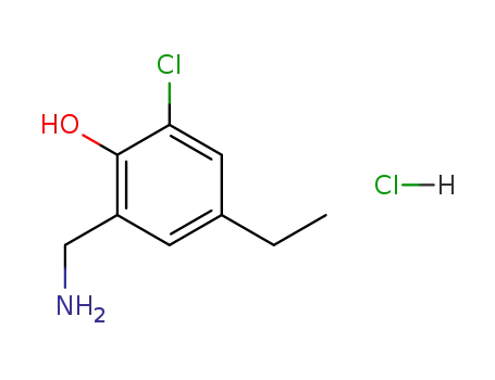 2-Aminomethyl-6-chloro-4-ethyl-phenol; hydrochloride