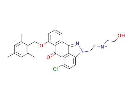 5-chloro-2-<2-<(2-hydroxyethyl)amino>ethyl>-7-<(2,4,6-trimethylphenyl)methoxy>anthra<1,9-cd>pyrazol-6(2H)-one