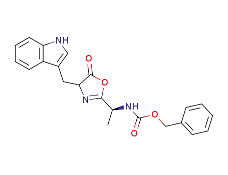 {(S)-1-[4-(1H-Indol-3-ylmethyl)-5-oxo-4,5-dihydro-oxazol-2-yl]-ethyl}-carbamic acid benzyl ester