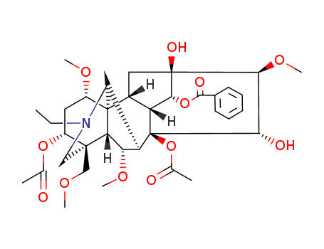 Aconitane-3,8,13,14,15-pentol,20-ethyl-1,6,16-trimethoxy-4-(methoxymethyl)-, 3,8-diacetate 14-benzoate, (1a,3a,6a,14a,15a,16b)-