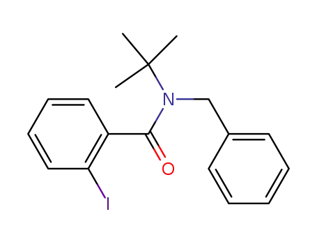 Molecular Structure of 157099-89-3 (N-benzyl-N-(tert-butyl)-2-iodobenzamide)