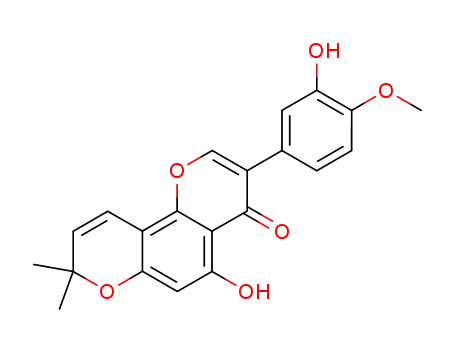 5,3’-dihydroxy-4’-methoxy-2”,2”-dimethylpyrano-(5”,6”,8,7)isoflavone