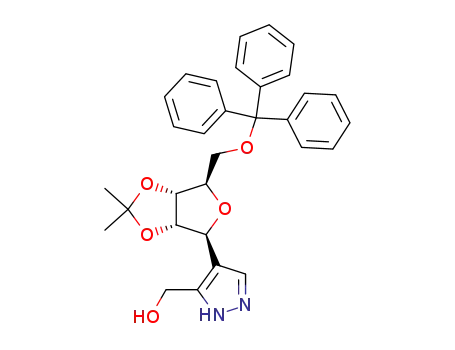 [4-((3aS,4S,6R,6aR)-2,2-Dimethyl-6-trityloxymethyl-tetrahydro-furo[3,4-d][1,3]dioxol-4-yl)-2H-pyrazol-3-yl]-methanol
