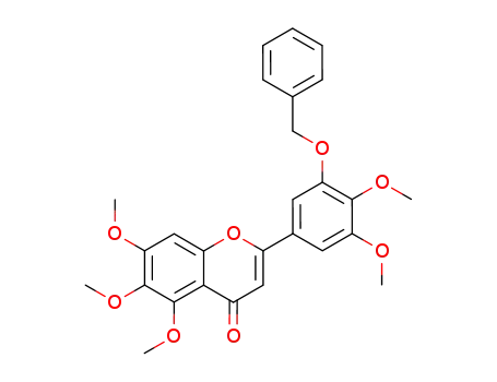 4H-1-Benzopyran-4-one,
2-[3,4-dimethoxy-5-(phenylmethoxy)phenyl]-5,6,7-trimethoxy-