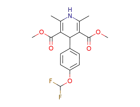 2,6-디메틸-3,5-디메톡시카르보닐-4-(p-디플루오로메톡시페닐)-1,4-디히드로피리딘