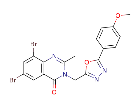 6,8-dibromo-3-{[5-(4-methoxyphenyl)-1,3,4-oxadiazol-2-yl]methyl}-2-methylquinazolin-4(3H)-one