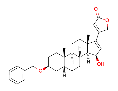 4-((3S,5R,8R,9S,10S,13S,14S,15R)-3-Benzyloxy-15-hydroxy-10,13-dimethyl-2,3,4,5,6,7,8,9,10,11,12,13,14,15-tetradecahydro-1H-cyclopenta[a]phenanthren-17-yl)-5H-furan-2-one