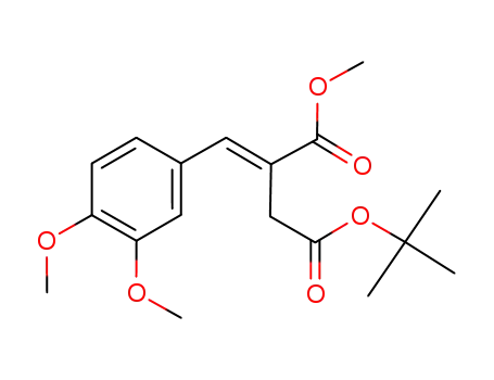 2-[1-(3,4-Dimethoxy-phenyl)-meth-(E)-ylidene]-succinic acid 4-tert-butyl ester 1-methyl ester
