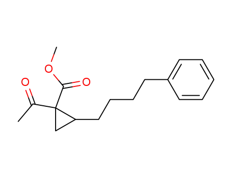 Cyclopropanecarboxylic acid, 1-acetyl-2-(4-phenylbutyl)-, methyl ester