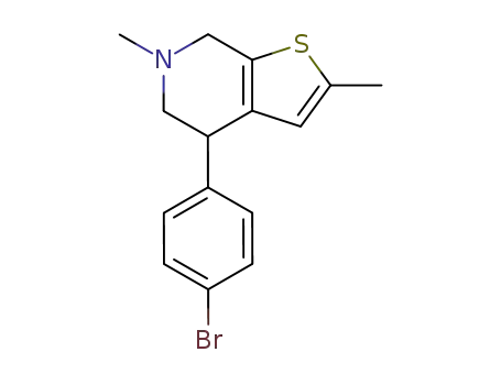 Thieno[2,3-c]pyridine,
4-(4-bromophenyl)-4,5,6,7-tetrahydro-2,6-dimethyl-
