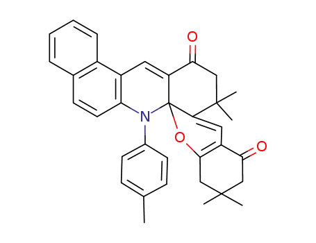 9,9-Dimethyl-11-oxo-7-(p-tolyl)-7,7a,8,9,10,11-hexahydrobenzo<a>(7,7-dimethyl-5-oxo-5,6,7,8(2H)-tetrahydrochromeno)<2,3-q>acridine