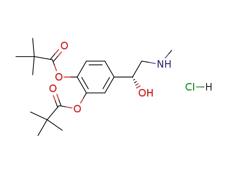 Propanoic acid,2,2-dimethyl-, 1,1'-[4-[1-hydroxy-2-(methylamino)ethyl]-1,2-phenylene] ester,hydrochloride (1:1)(64019-93-8)