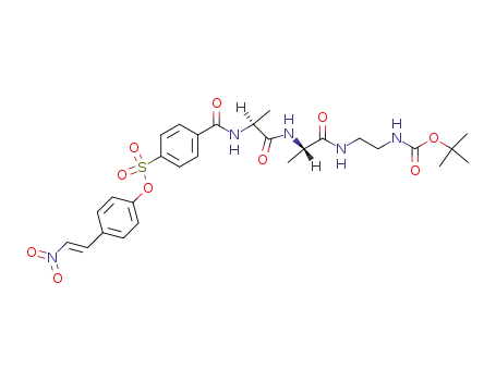 4-<<<4-(trans-2-nitroethenyl)phenyl>oxy>sulfonyl>benzoyl-L-alanyl-L-alanine <<N-(tert-butyloxycarbonyl)amino>ethylene>amide