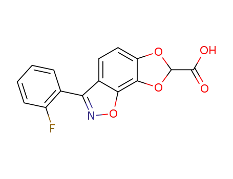 3-(2-Fluoro-phenyl)-[1,3]dioxolo[4',5':3,4]benzo[1,2-d]isoxazole-7-carboxylic acid