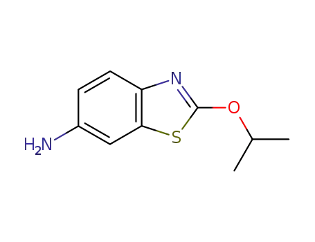 Molecular Structure of 5407-56-7 (6-Benzothiazolamine,2-(1-methylethoxy)-(9CI))