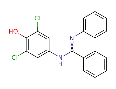 N-(3,5-dichloro-4-hydroxyphenyl)-N'-phenylbenzenecarboximidamide