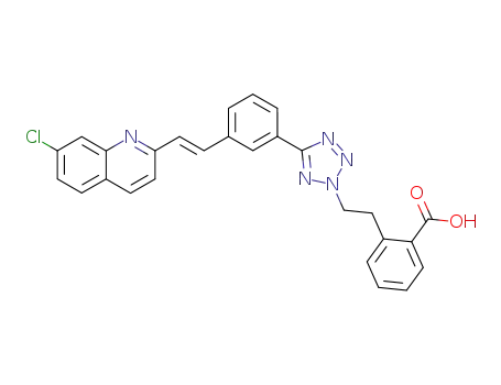 Benzoic acid,
2-[2-[5-[3-[2-(7-chloro-2-quinolinyl)ethenyl]phenyl]-2H-tetrazol-2-yl]ethyl]-
, (E)-