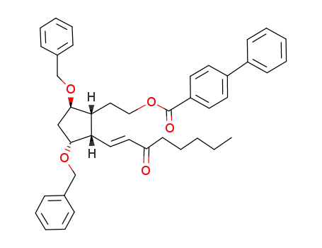9,11-Dibenzyl-2-decarboxy-15-dehydro-6-(p-phenylbenzoyloxy)-2,3,4,5-tetranor-12-epi-PGF<sub>1β</sub>