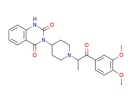 2,4(1H,3H)-Quinazolinedione,
3-[1-[2-(3,4-dimethoxyphenyl)-1-methyl-2-oxoethyl]-4-piperidinyl]-