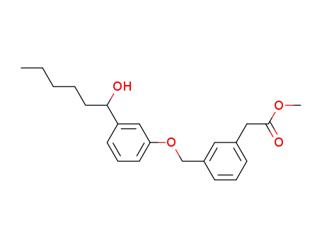 {3-[3-(1-Hydroxy-hexyl)-phenoxymethyl]-phenyl}-acetic acid methyl ester