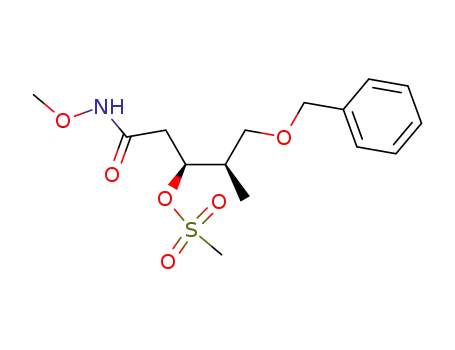 Methanesulfonic acid (1S,2R)-3-benzyloxy-1-(methoxycarbamoyl-methyl)-2-methyl-propyl ester