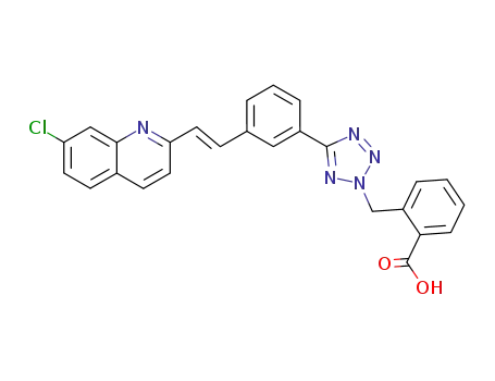 Benzoic acid,
2-[[5-[3-[2-(7-chloro-2-quinolinyl)ethenyl]phenyl]-2H-tetrazol-2-yl]methyl]-
, (E)-