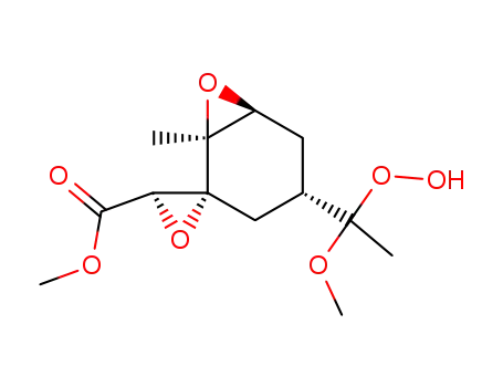 Spiro[7-oxabicyclo[4.1.0]heptane-2,2'-oxirane]-3'-carboxylic acid,
4-(1-hydroperoxy-1-methoxyethyl)-1-methyl-, methyl ester