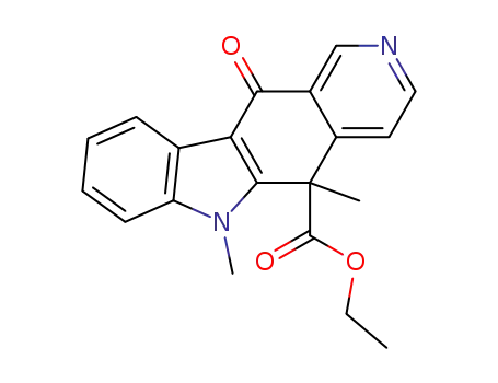 5H-Pyrido[4,3-b]carbazole-5-carboxylic acid,
6,11-dihydro-5,6-dimethyl-11-oxo-, ethyl ester