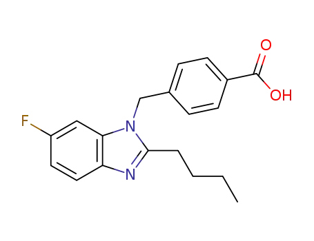 4-(2-Butyl-6-fluoro-benzoimidazol-1-ylmethyl)-benzoic acid